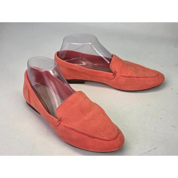 Aldo Joeya Loafers Women's Size 8 Orange Suede Slip On Pointed Toe Shoes - Picture 6 of 16